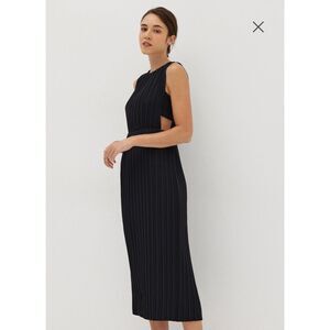 love bonito pleated dress Satin Pleated Bias Cut Maxi Dress